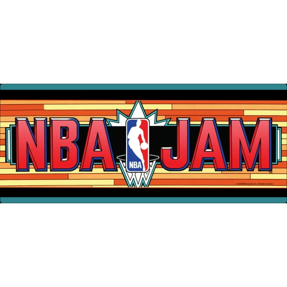 Arcade1up NBA JAM Light Up Wall Mounted Marquee (24in X 10in)