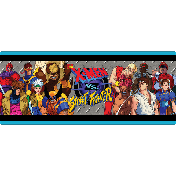 Arcade1up X-Men VS Street Fighter Light Up Wall Mounted Marquee (24in X 10in)