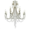 thumbnail image 1 of 12 Light Chandelier-Hand Cut Crystal Type-Antique Silver Finish   -Traditional Installation Crystorama Lighting Arc-1909-Sa-Cl-Mwp, 1 of 10