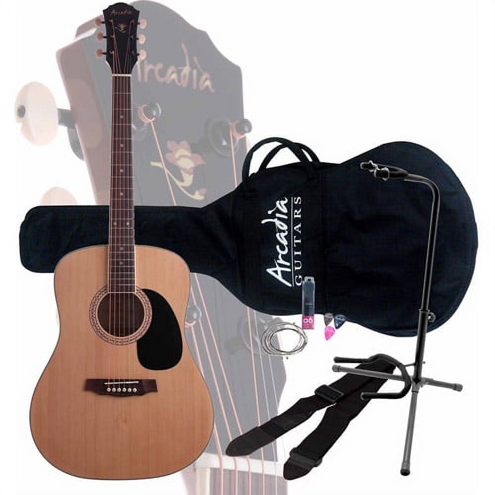 Arcadia DL41 Exclusive Acoustic Guitar Pack with On-Stage XCG4 Stand - image 1 of 5