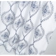 thumbnail image 1 of Arcadia Embroidered Window Curtain with Attached Valance 90 inch Navy, 1 of 5