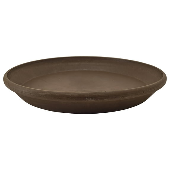 Arcadia Garden Products 14" PSW Plant Saucer, Chocolate