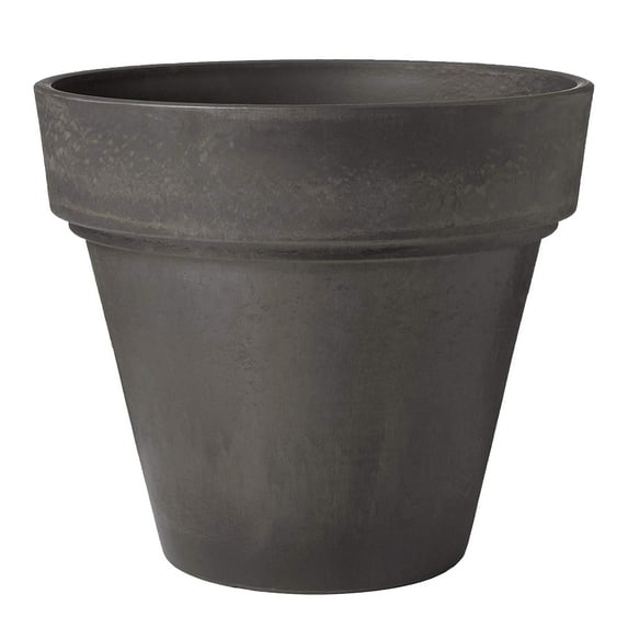 Arcadia Garden Products 22-Inch Traditional Planter Pot in Dark Charcoal