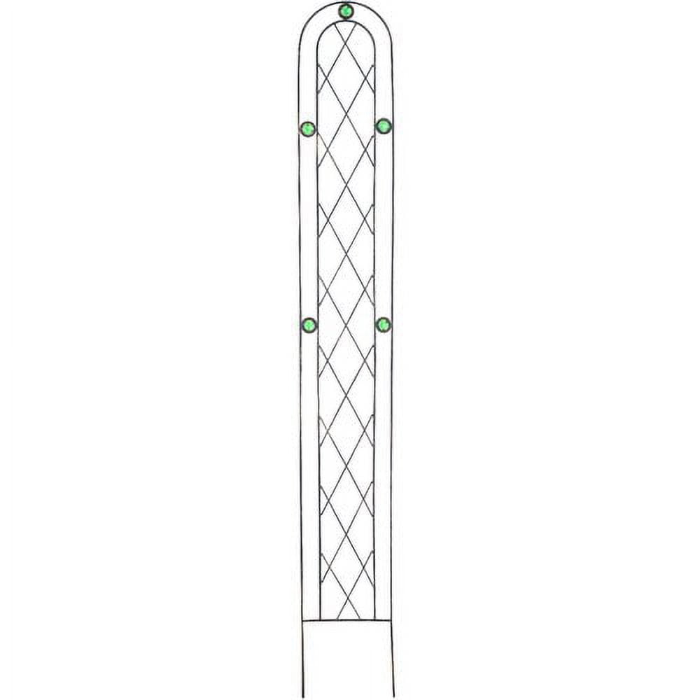 Arcadia Garden Products 6' Emerald Series Metal Arched Trellis