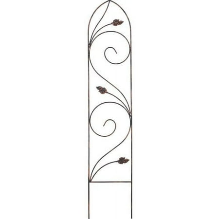 Arcadia Garden Products Autumn Leaf Metal Arched Trellis