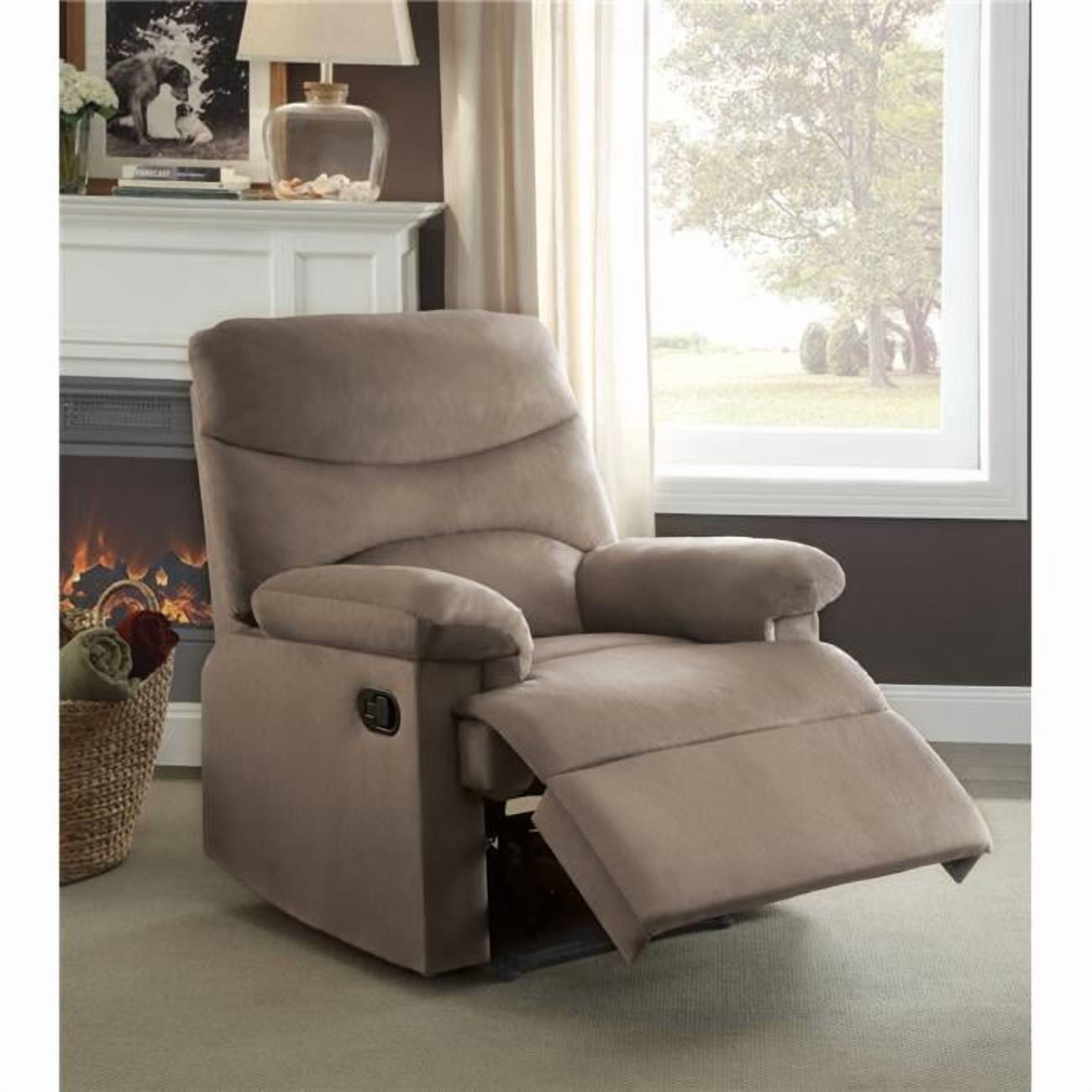 Arcadia Recliner - Light Brown Woven Fabric