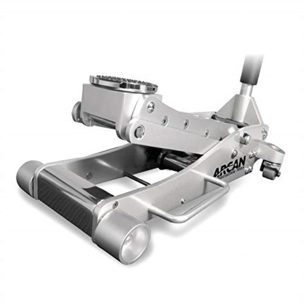 Arcan 3-Ton Quick Rise Aluminum Floor Jack with Dual Pump Pistons  Reinforced  Lifting Arm (A20018)