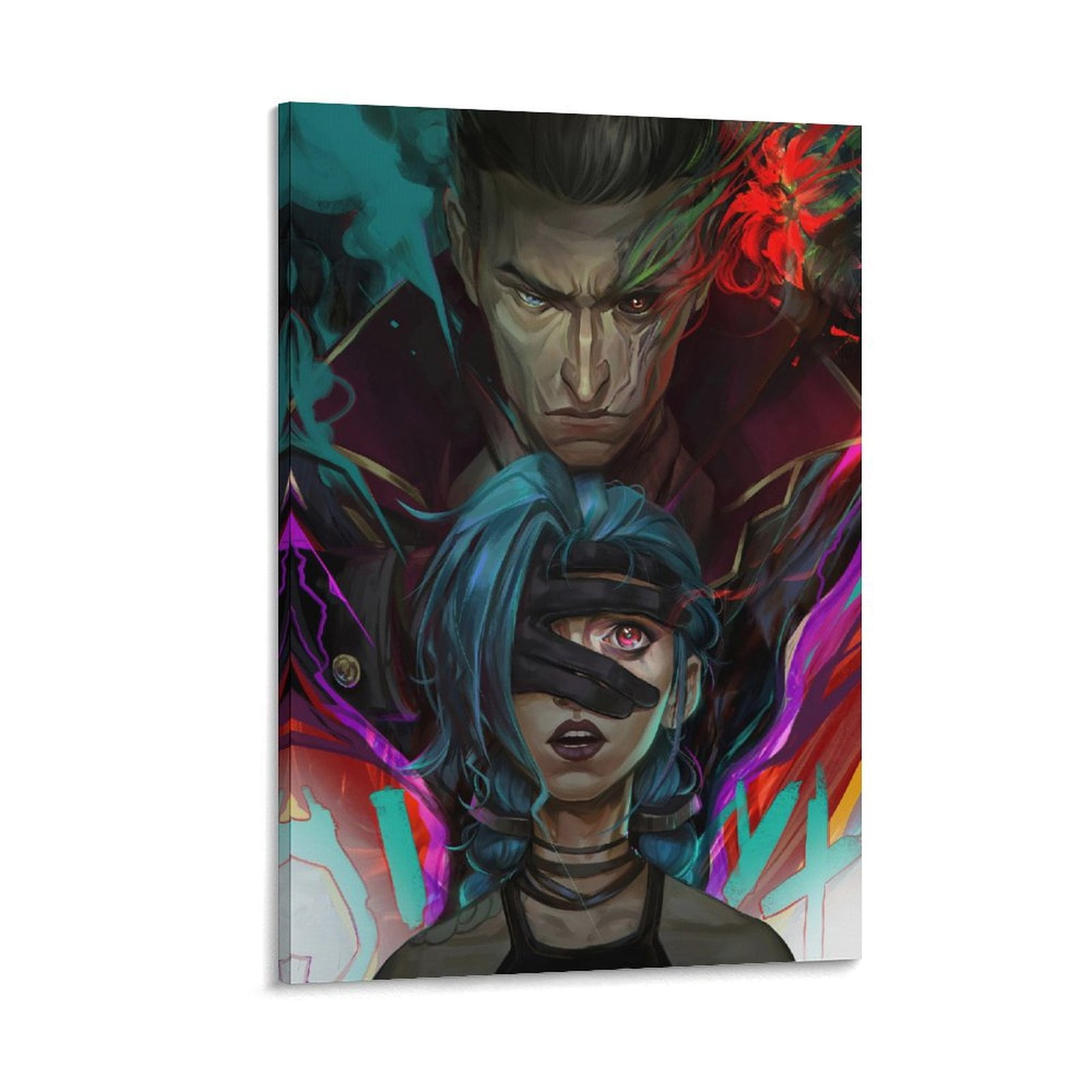 Arcane Anime TV Series Game Jinx Poster (32) Art Poster Canvas Painting ...