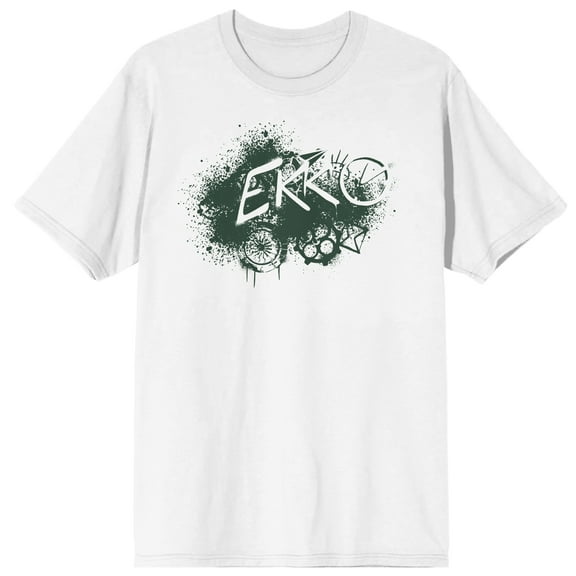 Arcane Ekko Green Splash Effect Adult White Crew Neck Short Sleeve T-shirt-Medium
