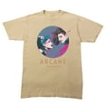 thumbnail image 1 of Arcane Jinx & Vi Character Circle Men's Sand Crew Neck Short Sleeve T-shirt-XL, 1 of 4