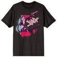 thumbnail image 1 of Arcane League Of Legends Jinx Front & Back Art Adult Black Crew Neck Short Sleeve T-shirt-6XL, 1 of 4