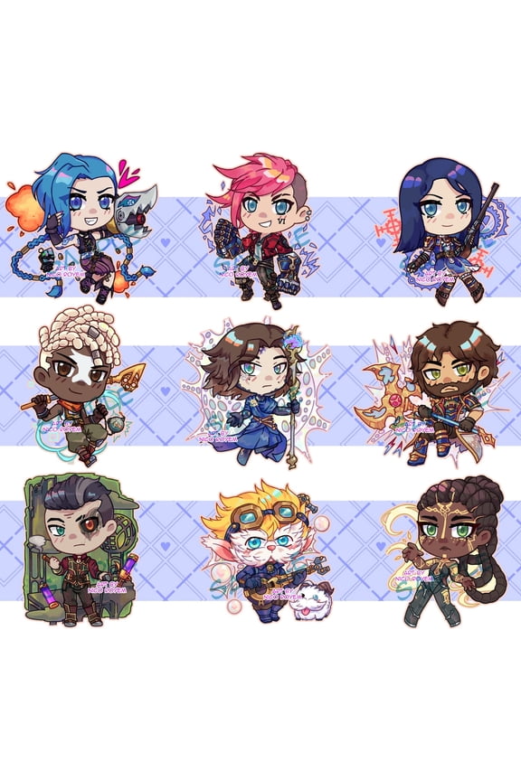 Arcane League of Legends Different Double - sided Keychain (1 keychain)