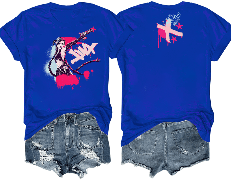 Arcane League Of Legends Jinx Shirt Jinx Shirt Arcane League Of