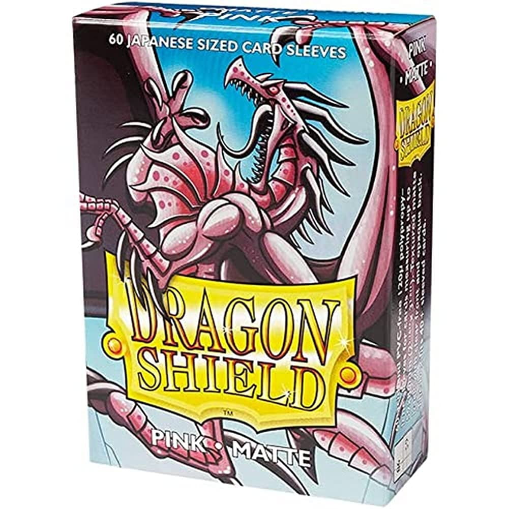 Dragon Shield 60CT Small Japanese Size Deck Protector Matte Sleeves - Pink  - Walmart.com