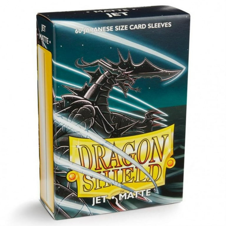 Arcane Tinmen 11124 Dragon Shield-Matte Japanese Size Sleeves 60pk-Jet, Multicoloured