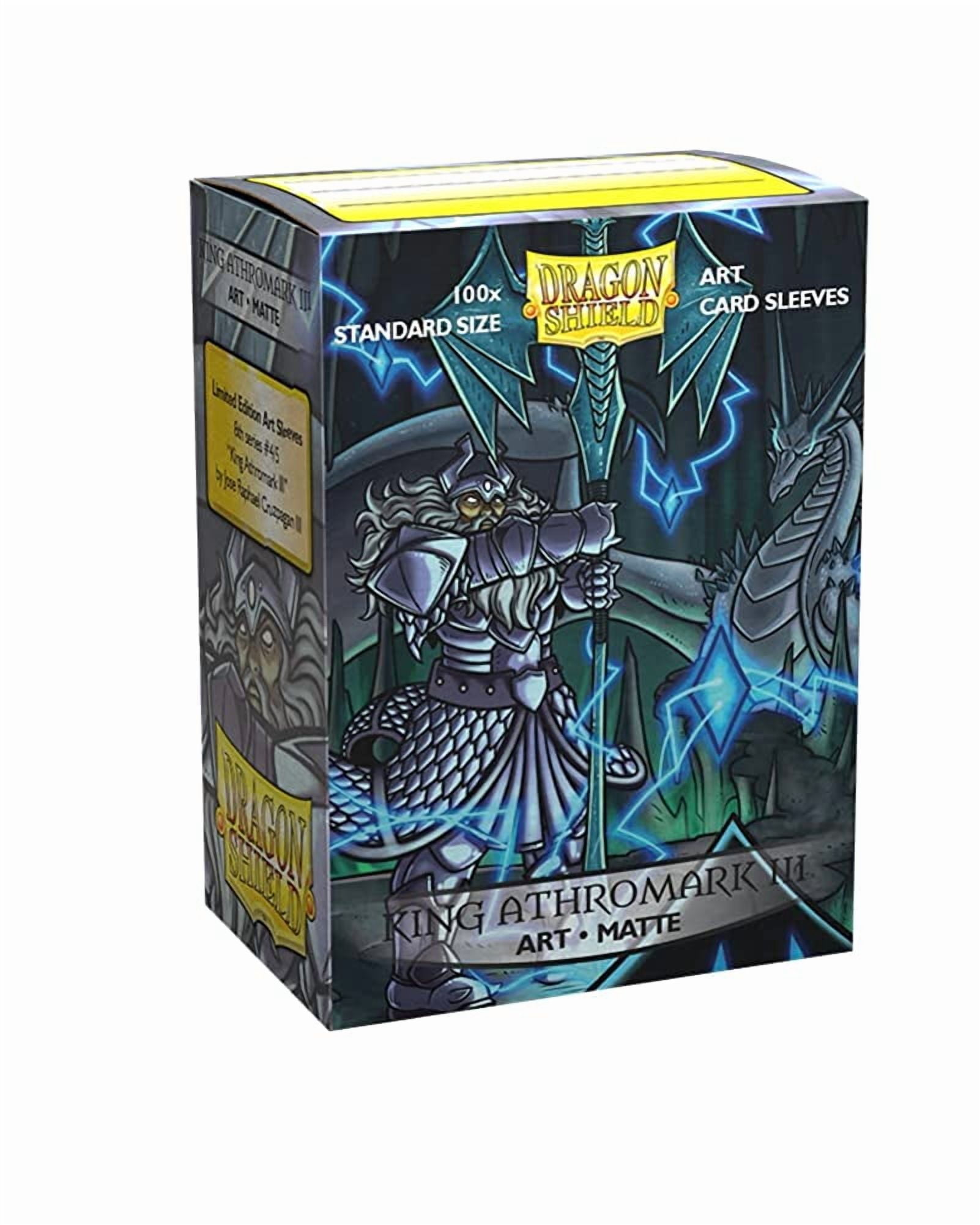 Arcane Tinmen ATM12035 Dragon Shield Art Matte King Anthromark Portrait Card Games - 100 Count