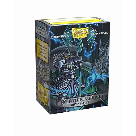 Arcane Tinmen ATM12035 Dragon Shield Art Matte King Anthromark Portrait Card Games - 100 Count