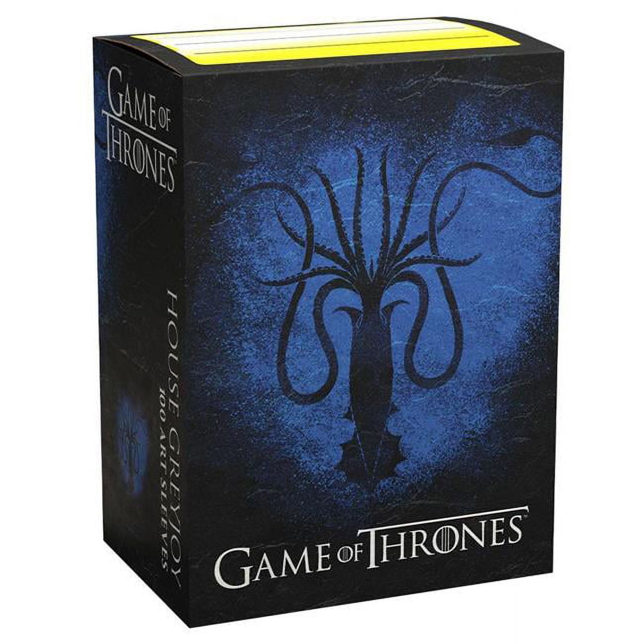 Dragon Shield: Standard 100ct Brushed Art Sleeves - Game of Thrones (House Greyjoy) Dragon Shield: Standard 100ct Brushed Art Sleeves - Game of Thrones (House Greyjoy)