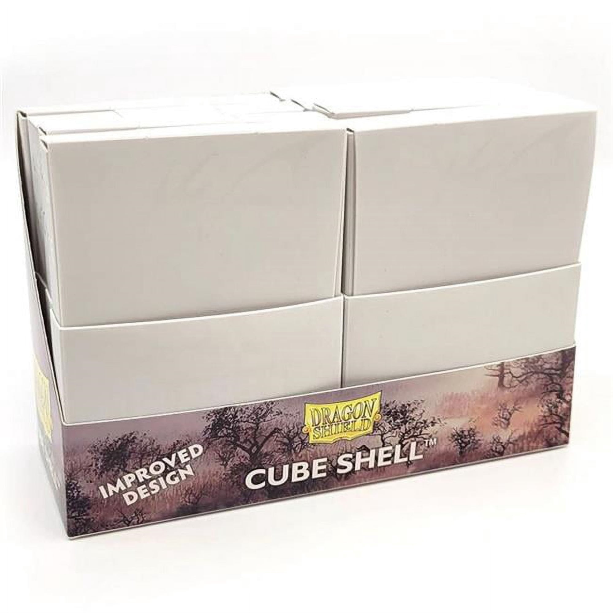 Dragon Shield Cube Shell Ashen White - 8 Units - Durable and Sturdy TCG, OCG Card Storage - Card Deck Box - Compatible with Pokemon Yugioh Commander and MTG Magic: The Gathering Cards
