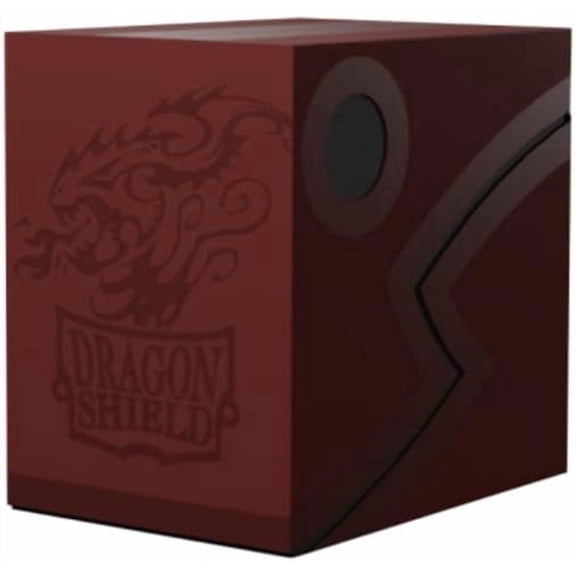 Dragon Shield Blood Red / Black Double Shell 150+ Card Deck Box