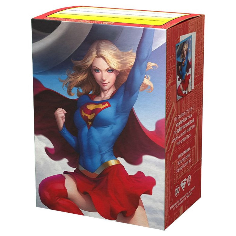 Arcane Tinmen Dragon Shield Mat – 100 Protège-Cartes Ambre, Dos Texturé, Format Standard 63x88 Mm – Boîte Réutilisable