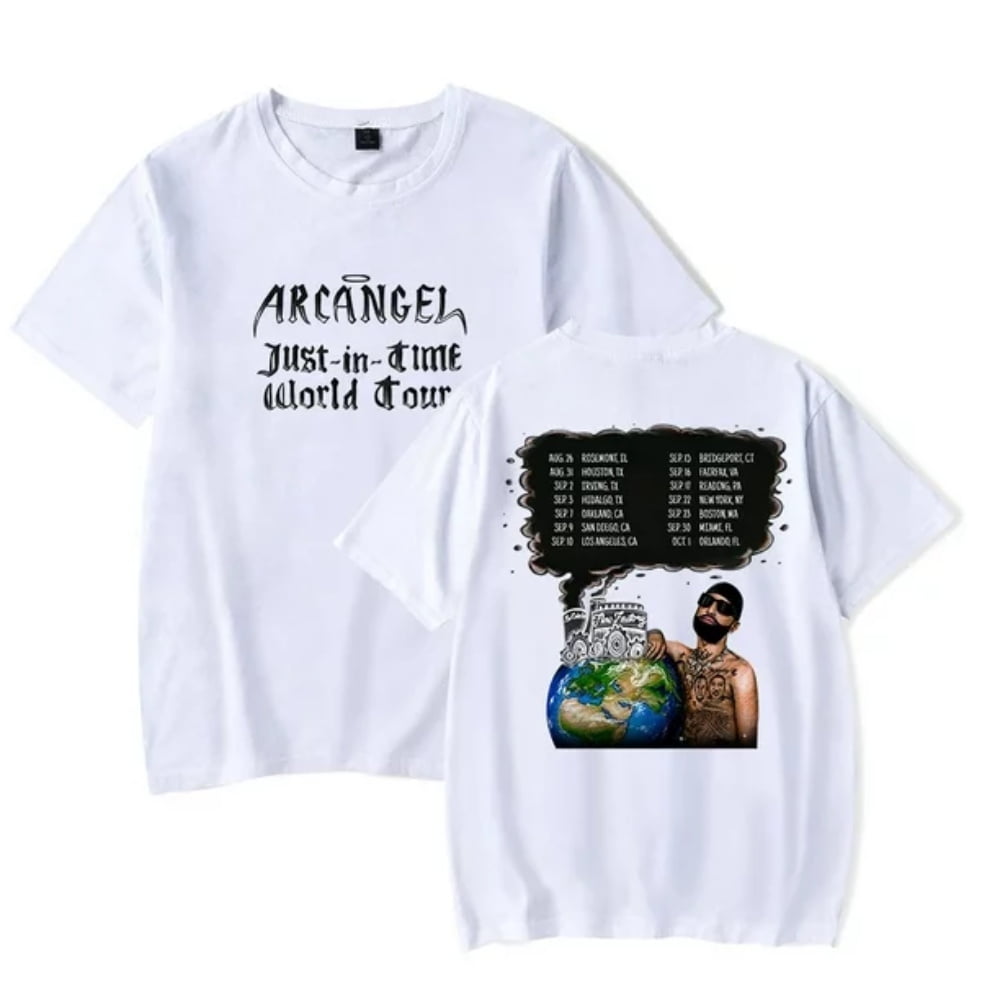 Arcangel Rapper Just in Time Tour T-shirt Women Men HipHop Short Sleeve ...