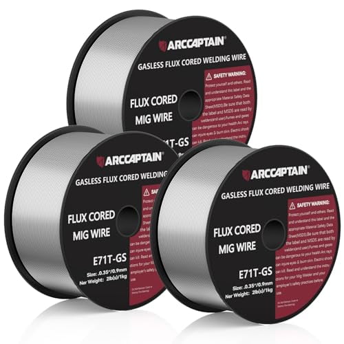 Arccaptain E71T-GS Flux Core 2 Lbs Spool Gasless Carbon Steel MIG
