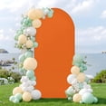 thumbnail image 1 of Arch Backdrop Cover (3.9FT & 1.6FT), Stretchy Orange Arch Stand Cover, Wedding Birthday Baby Shower Party Decorations Backdrop, 1 of 8