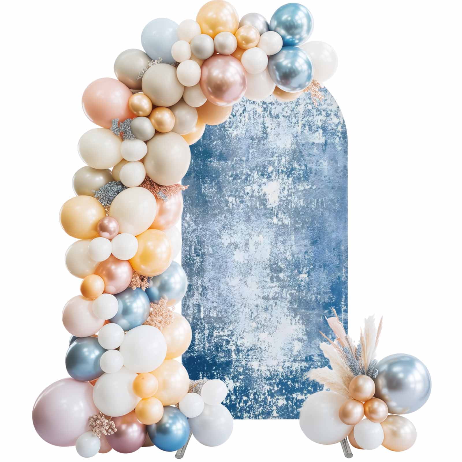 Arch Backdrop Cover 7.2 ft Blue Graffiti Arch Backdrop Stretch Fabric ...