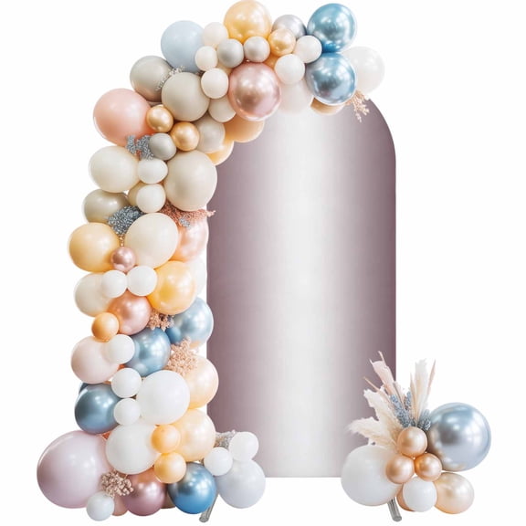 Arch Backdrop Cover 7.2 ft Ombre Purple Arch Backdrop Stretch Fabric Gradient Color Light Purple Photo Background Arch Covers for Wedding Party Birthday Ceremony Banquet Decorations Balloon Arches
