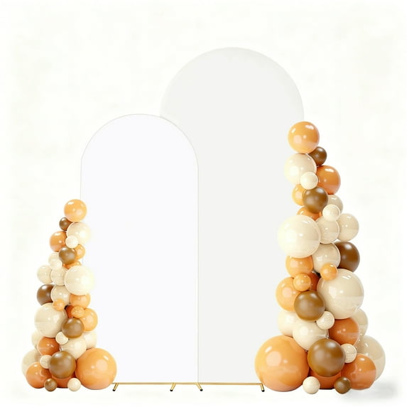 Arch Backdrop Cover Set of 2 (6/7.2ft) Wedding Arch Cover Spandex Arched Stand Covers Stretchy Backdrop for Birthday Balloon Party Graduation Decoration Wedding