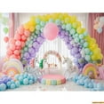 thumbnail image 1 of Arch Balloons Unicorns Photography Backdrops Props Baby Newborn Birthday Party ration Background RA-01, 1 of 5