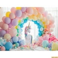 thumbnail image 1 of Arch Balloons Unicorns Photography Backdrops Props Baby Newborn Birthday Party ration Background RA-03, 1 of 5