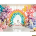 thumbnail image 1 of Arch Balloons Unicorns Photography Backdrops Props Baby Newborn Birthday Party ration Background RA-0, 1 of 5
