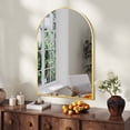 thumbnail image 1 of Arch Bathroom Mirror, Wall Mounted Vanity Metal Frame Mirror for Bedroom, Entryway, Living Room, 1 of 11