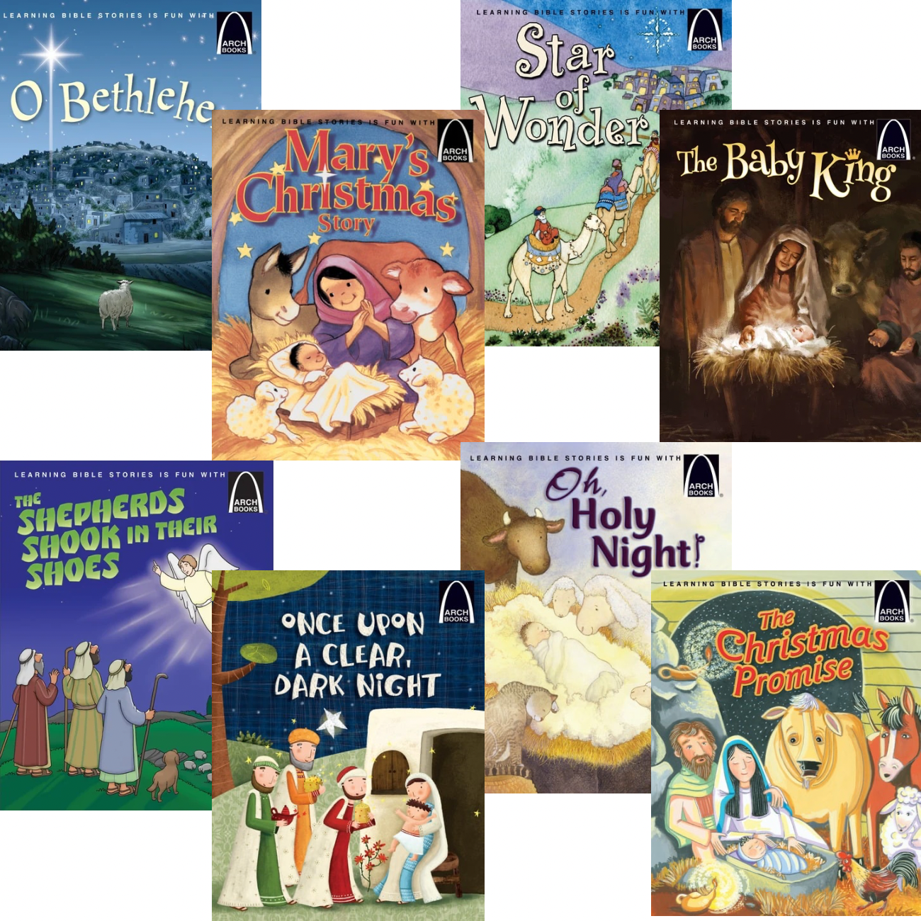 Arch Books Christmas Collection (8) Mary's Christmas Story; Star of Wonder; Baby King; Shepherds Shook in Their Shoes; Once Upon A Clear Dark Night; Christmas Promise; O Holy  (Paperback)