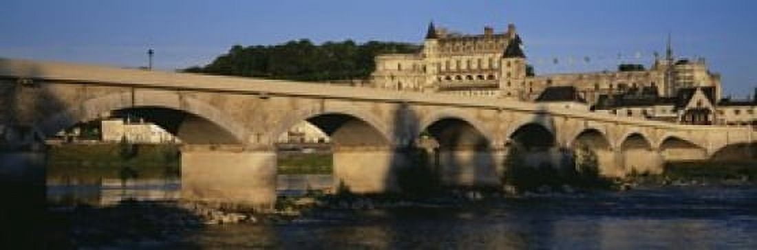 Arch Bridge Near A Castle Amboise Castle Amboise France Canvas Art - Panoramic Images (18 x 6)