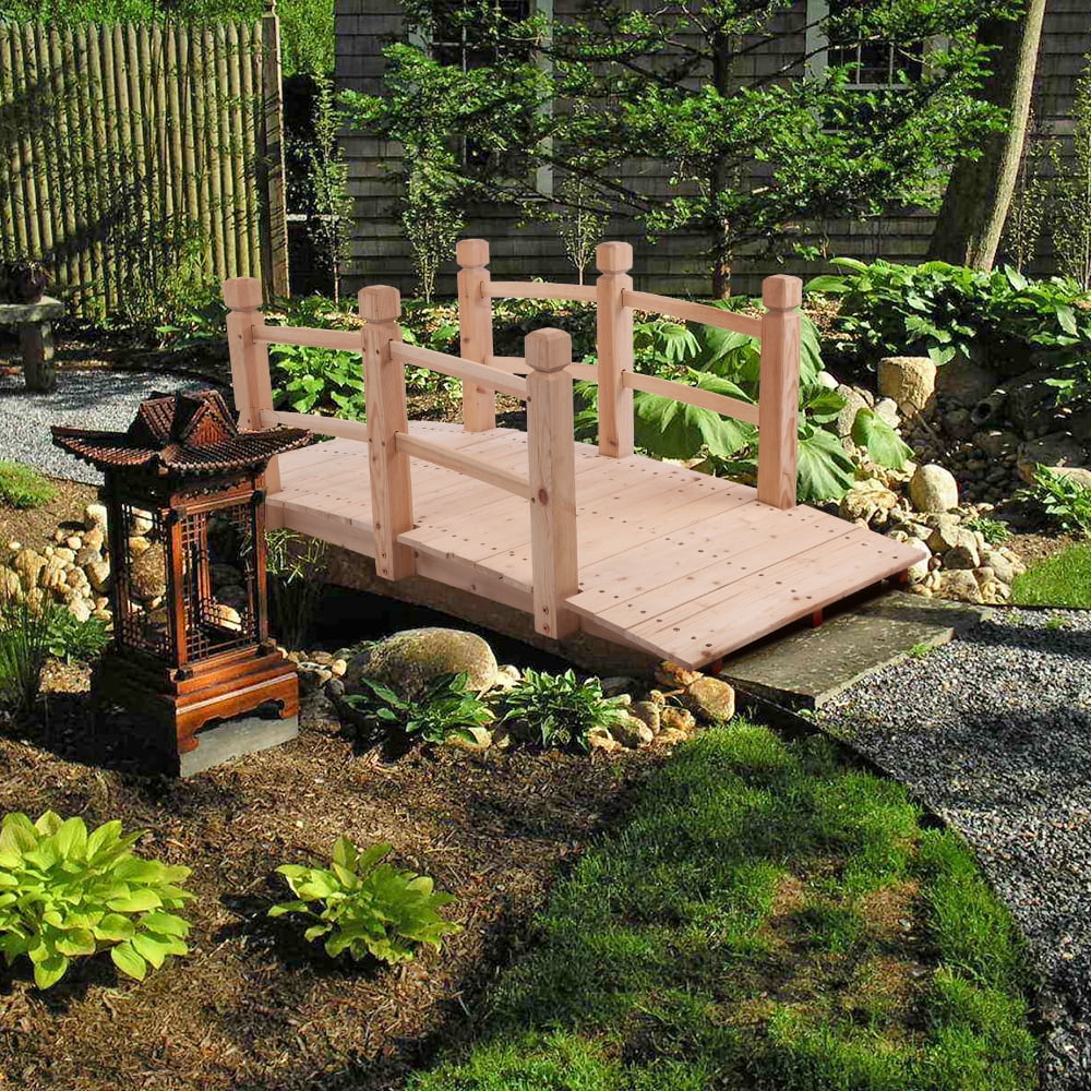 Arch Bridge Small Wooden Bridge Outdoor Anticorrosive Fir Landscape ...