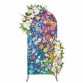 Arch Covers, Colorful Spring Floral Arch Covers Stretchy Backdrop 6.6 ...