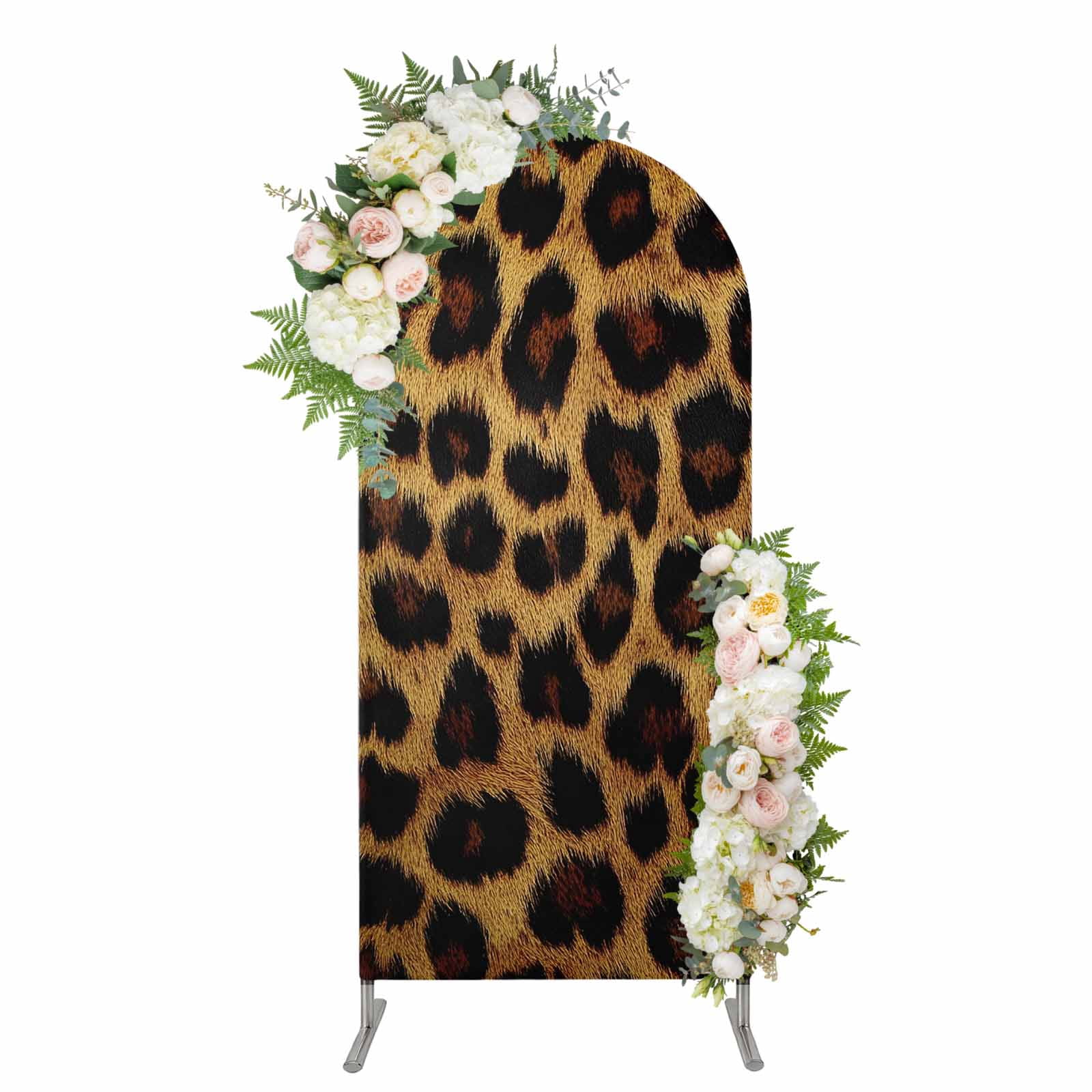 Arch Covers, Leopard Arch Covers Stretchy Backdrop 6'x2.6', Brown ...