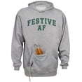 thumbnail image 1 of Arch Festive AF Beer Holder Tailgate Hoodie Sweatshirt Unisex Large Oxford, 1 of 4