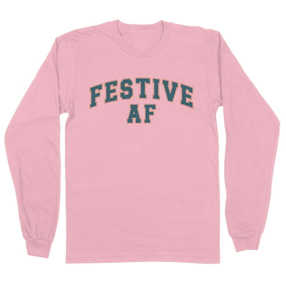 Arch Festive AF Long Sleeve Shirt Unisex 4X-Large Pink