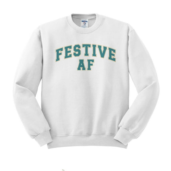 Arch Festive AF Sweatshirt Unisex Large White