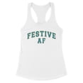 thumbnail image 1 of Arch Festive AF Tank Top Fitted Racerback Women's 2X-Large White, 1 of 5