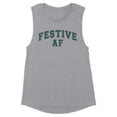 thumbnail image 1 of Arch Festive AF Women's Muscle Tank 2X-Large Heather Grey, 1 of 5