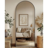 Arch Floor Mirror, 58x18 Full Length Mirror with Stand for Bedroom or Living Room