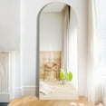 thumbnail image 1 of Arch Floor Mirror, 59" x 20", Gold, 1 of 5