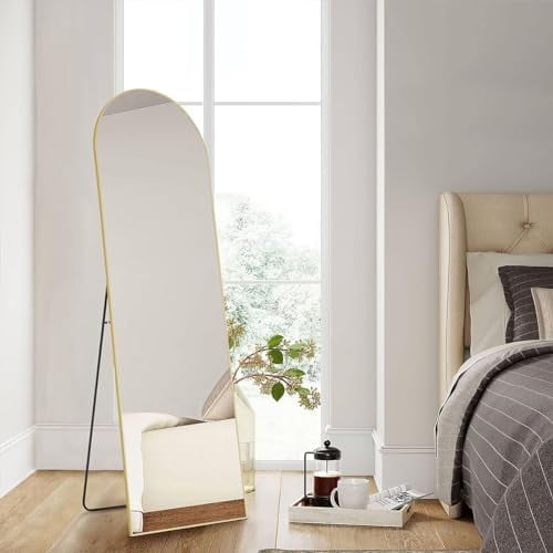 Arch Floor Mirror, Arched Full Length Mirror with Stand, Arched Wall ...