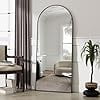 Arch Floor Mirror, Full Length Mirror Wall Mirrors Hanging or Leaning Arched-Top Full Body Mirror with Stand for Bedroom, Dressing Room, Gold