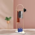 thumbnail image 1 of Arch Frame Anti-Slip Garment Rack Metal Clothing Hanger Freestanding Rack Metal Bedroom Clothing Hanger Freestanding Garment Rack Display Stand Stylish Portable Clothing Rack Gold Clothes Rack, 1 of 17